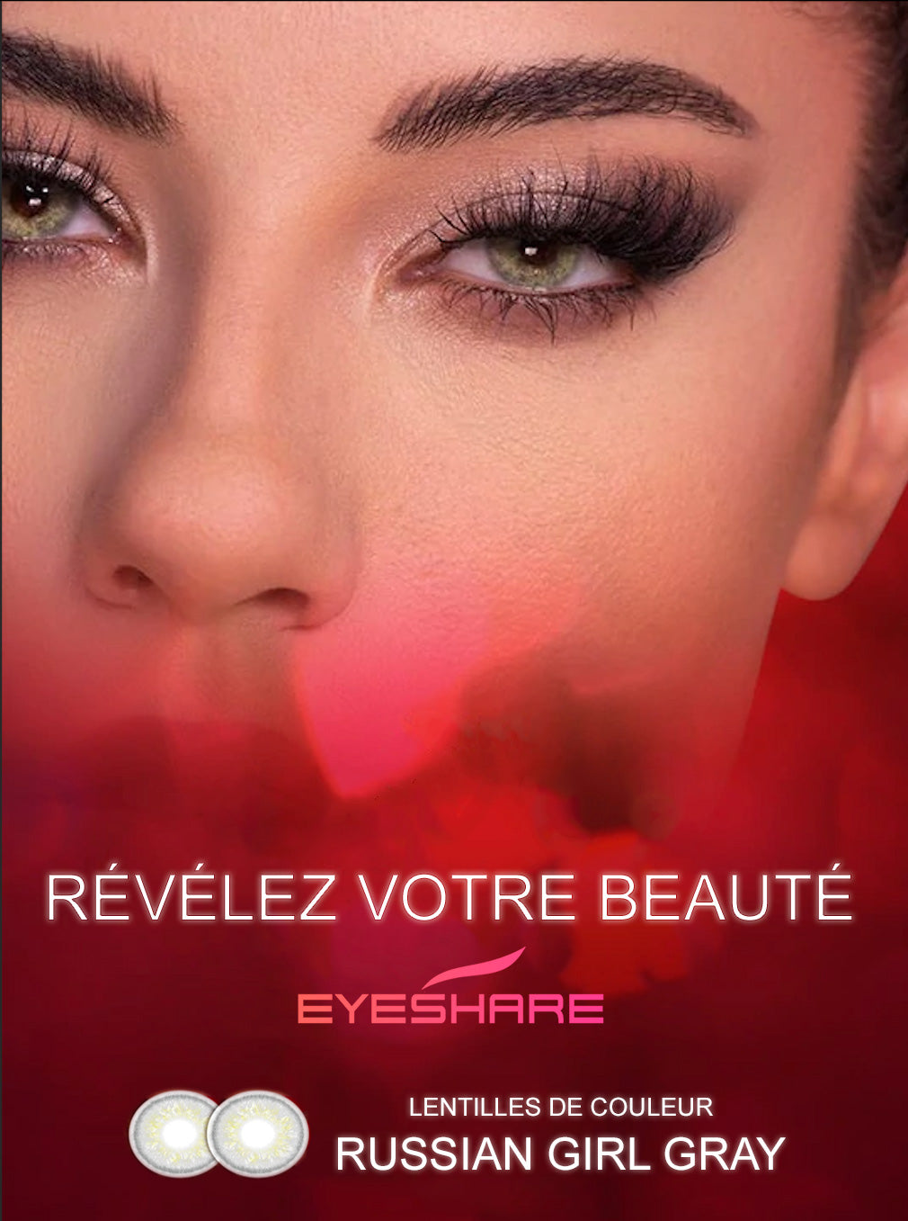 Lentilles de couleur grises eyeshare