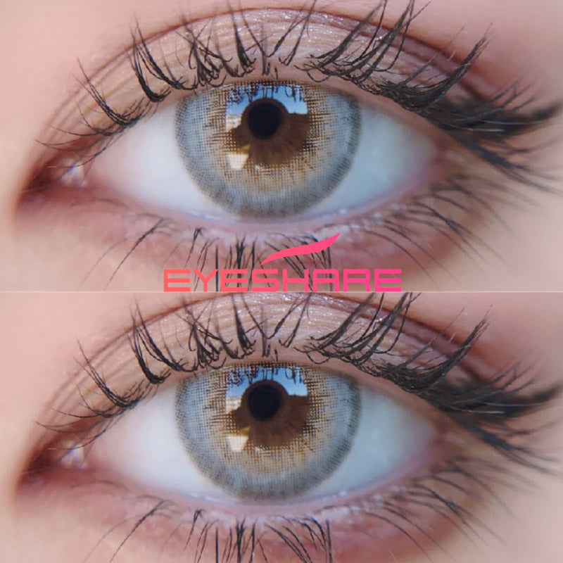 lentilles de couleur gris naturel