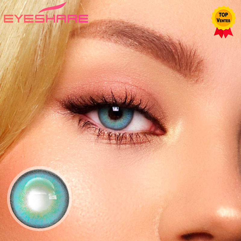 Yeux Porter Des Lentilles De Couleur LENTILLES HIMALAYA BLUE