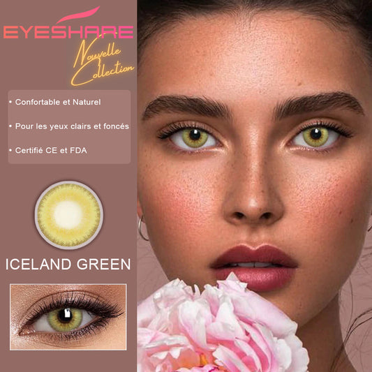 lentilles iceland green eyeshare