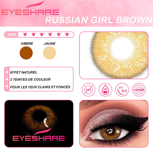 meilleur lentilles couleur marron